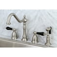 thumbnail image 2 of Kingston Brass KS1798PKLBS Widespread Kitchen Faucet, Brushed Nickel, 2 of 7