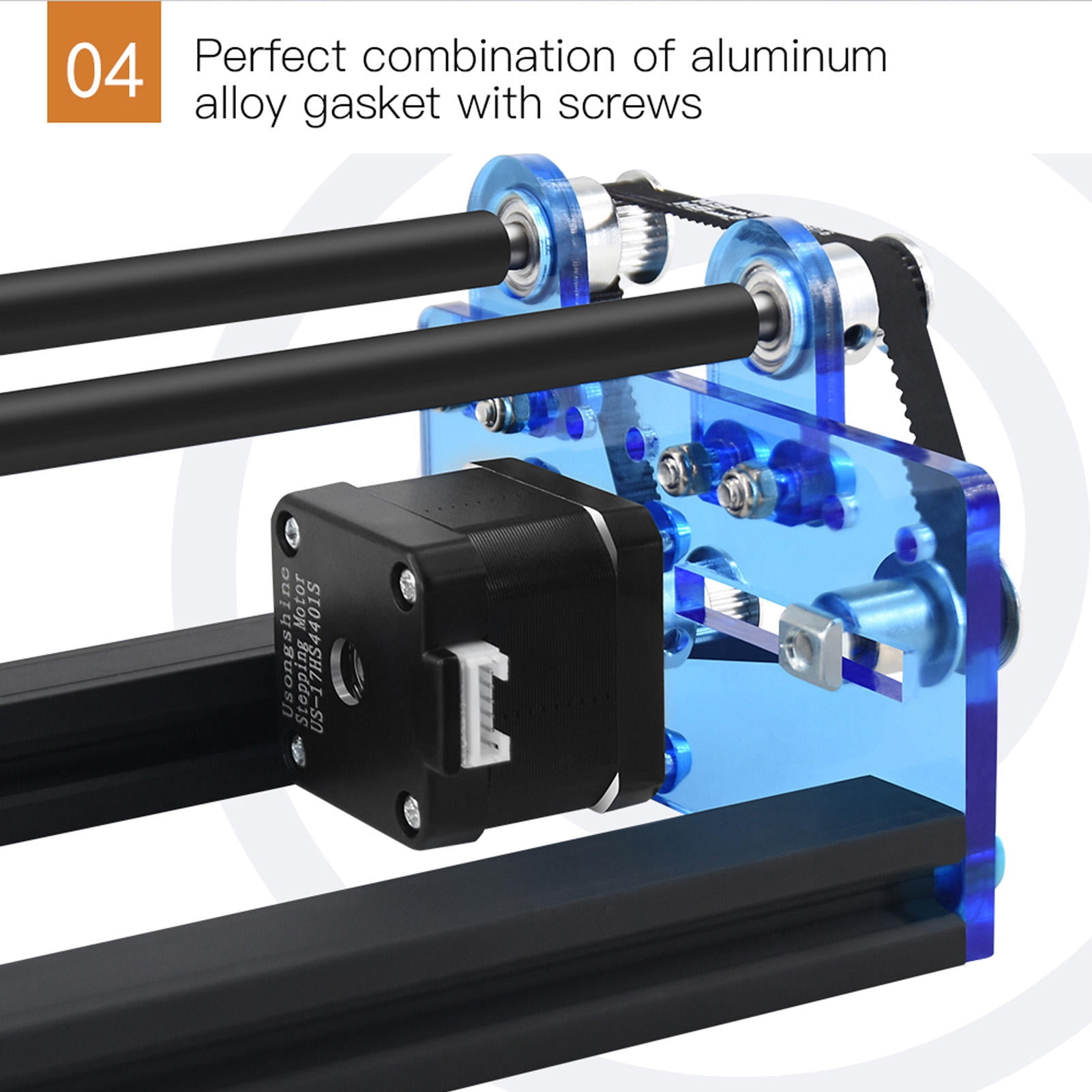 Yajisi Laser Rotary Roller Engraver – Automatic, Adjustable Width 20‑80 mm, Plug‑and‑Play for Cylindrical Objects, Compatible with LaserGRBL & LightBurn
