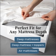 Superior Apus 100% Cotton 18 Deep Pocket Fitted Sheet, California King, Ivory