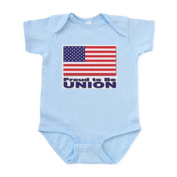 CafePress - Proud To Be Union Infant Creeper - Baby Light Bodysuit, Size Newborn - 24 Months