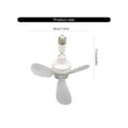 thumbnail image 4 of E27 Screw In Ceiling Fan AC85-265V With Adjustable Angle Quiet Operation For Home Kitchen Bedroom Dormitory Indoor Space, 4 of 11