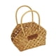 thumbnail image 2 of Cesta de flores tejidas Cesta tejida de madera rústica pequeña Cesta decorativa de astillas de madera Cesta de regalo para organización de despensa Marrón BLESIY canasta tejida, 2 of 8
