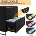 thumbnail image 4 of Conate 2 Drawer Farmhouse File Cabinet, Lateral Filing Cabinet with Charging Station for Home Office, Letter / Legal / A4 Size Hanging Files, 4 of 7