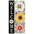 thumbnail image 3 of Yatrandify Decorative Design Welcome Banner Garden Theme Floral Decoration Colorful Flowers for Home Entrance Outdoor Decoration Front Porch, 3 of 7