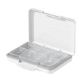 thumbnail image 2 of Yinanstore Travel Pill Organizer 8 Grids Portable Waterproof Lightweight Pill Container White, 2 of 8