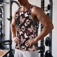 thumbnail image 5 of Pofeuu Butterfly Print Men's Workout Tank Tops Sleeveless Muscle Gym Shirt Quick Dry-X-Large, 5 of 7