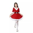 thumbnail image 3 of Santa Outfit Girl Long Sleeve Girls Santa Christmas Dress Holiday Outfit Christmas Outfit for Girls 12-14 Years, 3 of 3