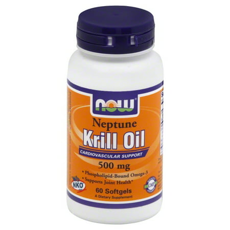 Now Neptune Krill Oil Softgels, 500 Mg, 60 Ct