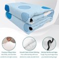 thumbnail image 2 of 3 Pieces King Quilt Set,Blue Polka Dot Watercolor Soft Bedding Sets with 1 Quilt & 2 Pillow Shams,Summer Ocean Style Summer Bedspread Lightweight Coverlet Comforter for All Season, 2 of 6