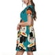 thumbnail image 2 of Balery I Love Sushi Vestidos sueltos de manga corta para mujer, vestidos de verano 2025, vestidos casuales de corte A con vuelo., 2 of 6
