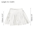 thumbnail image 2 of Unique Bargains 1 Yard 6 Inch Faux Leather Fringe Trim Tassel Fringe for Sewing, Beige, 2 of 6