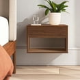 Hommoo Set of 2 Floating Nightstands, Wall Mounted End Table with