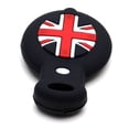 thumbnail image 6 of Black Soft Silicone Key Fob Cover with Red/Blue UK Union Jack For 2008-2014/2015 Gen2 Mini Cooper R55 R56 R57 R58 R59 & Gen1 R60 R61, 6 of 9