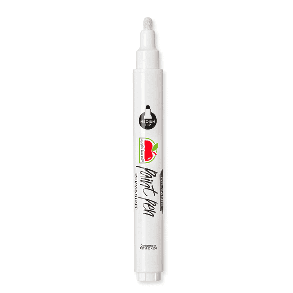 Apple Barrel Multi-Surface Oil-Based Paint Pens, Medium Tip, Black