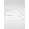 thumbnail image 4 of 1pair Unisex Pc Clear Square Framed Anti-blue Ray Flat Glasses For Decor And Office / Reading Use, 4 of 5