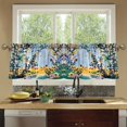 thumbnail image 4 of Yayeee Kitchen Curtains Tier Set of 2 Light Filtering 57"x24" Over Sink Window Panels, Colorful Leaves, 4 of 7