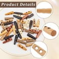 thumbnail image 5 of 48Pcs 8 Colors Natural Wood Buttons 48.5x14mm Two Holes Horn Toggle Tooth Shape Button Sweater Coats Sewing Replacement Accessories for Jacket Clothing DIY Art Craft Projects Colorful, 5 of 7