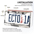 thumbnail image 3 of Aluminum License Plate Frame 2 Pack Car Exterior Accessory Car Tag Holder for Front Rear Plates Cars Decor Ink Wash Style Roses, 3 of 7