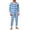 Light Blue, variant on RXMEKW Christmas Pajama Set for Men, Plaid Print Long Sleeve Top and Pants, 2-Piece Homewear Lounge Set for Holiday Season