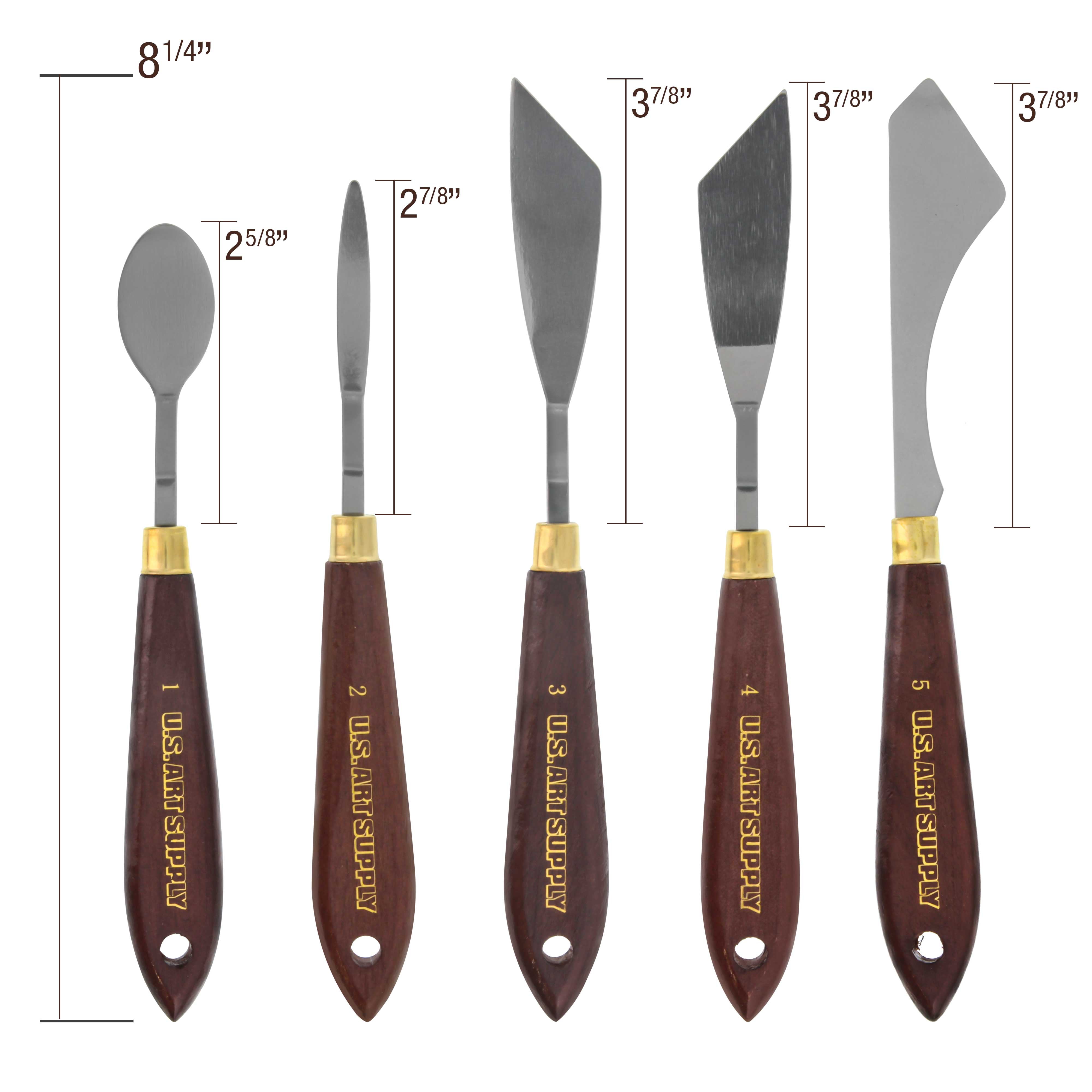 6pcs/lot Plastic Palette Knives Set Spatula Gouache Supplies for