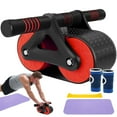 thumbnail image 1 of AMERTEER Portable Abdominal Roller Wheel Set Automatic Rebound Aabdominal Wheel Exercise Equipment(Blue), 1 of 7