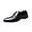 Black, variant on Black Men'S Leather Shoes Block Heel Business Formal Versatile Comfortable Footwear For Summer Fall Office Daily Wear And Casual Walking Shoes Size 38