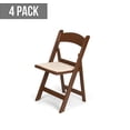 thumbnail image 2 of EventStable Resin Indoor Folding Chair, Brown (Set of 4), 2 of 3
