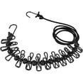 thumbnail image 5 of 2 Pack Portable Clothesline for Vacation, Travel, Camping, Balcony, 180cm with 12 Clothespins and Windproof, 5 of 5