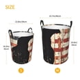 thumbnail image 2 of Lsque Wood Grain Bald Eagle pattern Laundry Hamper Basket, Tall Woven Rope Hamper Basket for Clothes, Lightweight Storage Basket, Collapsible Waterproof-Small, 2 of 8