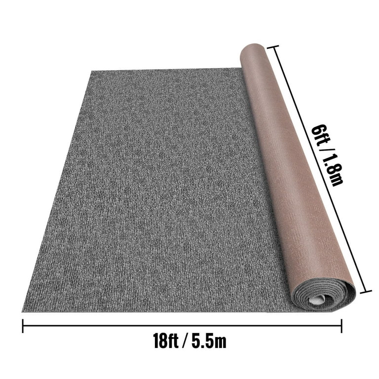 VEVOR Boat Carpet 6x18' Indoor Outdoor Marine Carpet Rug - Size Optional -  32 oz. waterproof patio Anti-slide rug, Gray