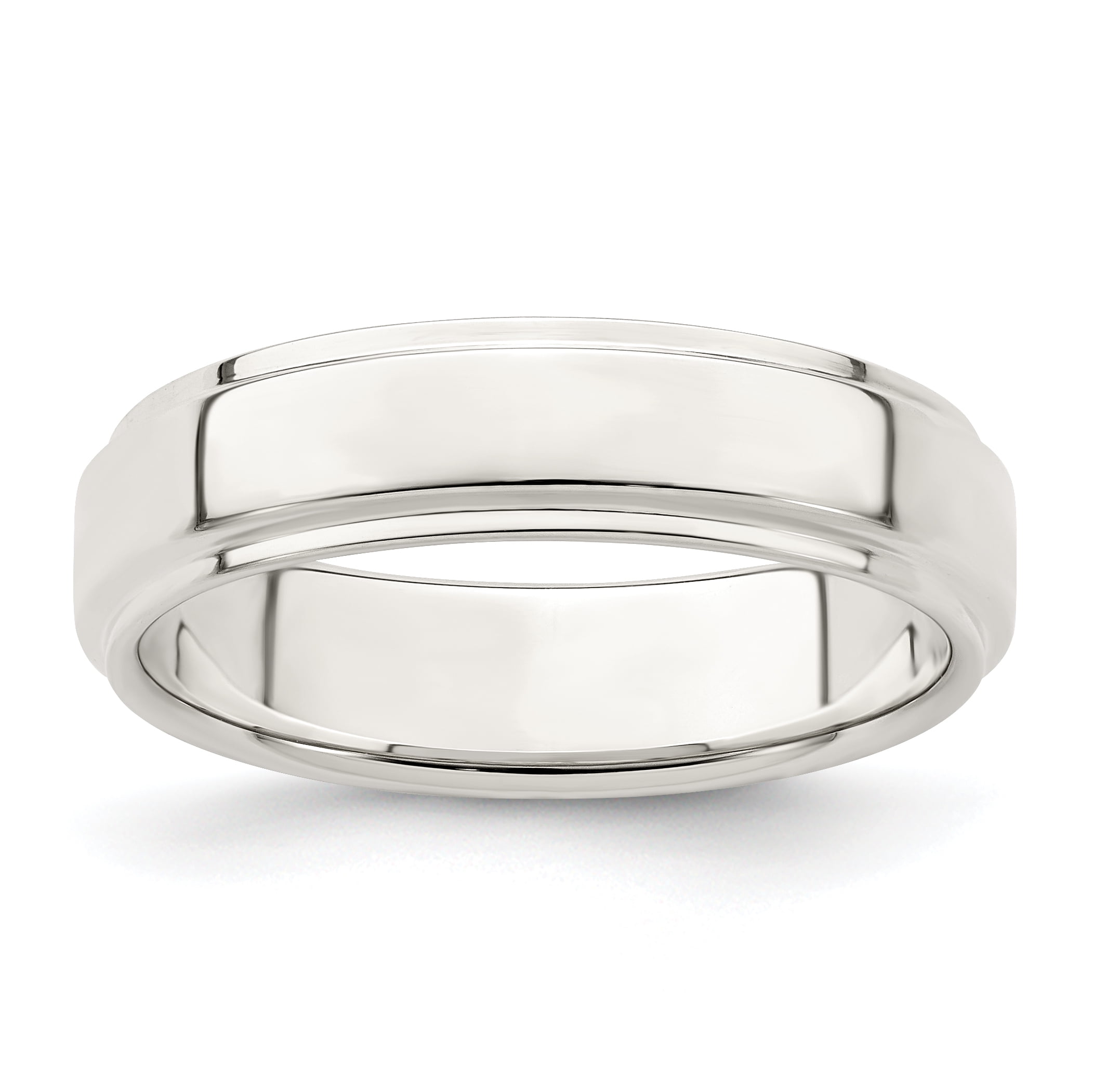 Fine Jewellery New Solid 925 Sterling Silver 5mm Flat Band Ring