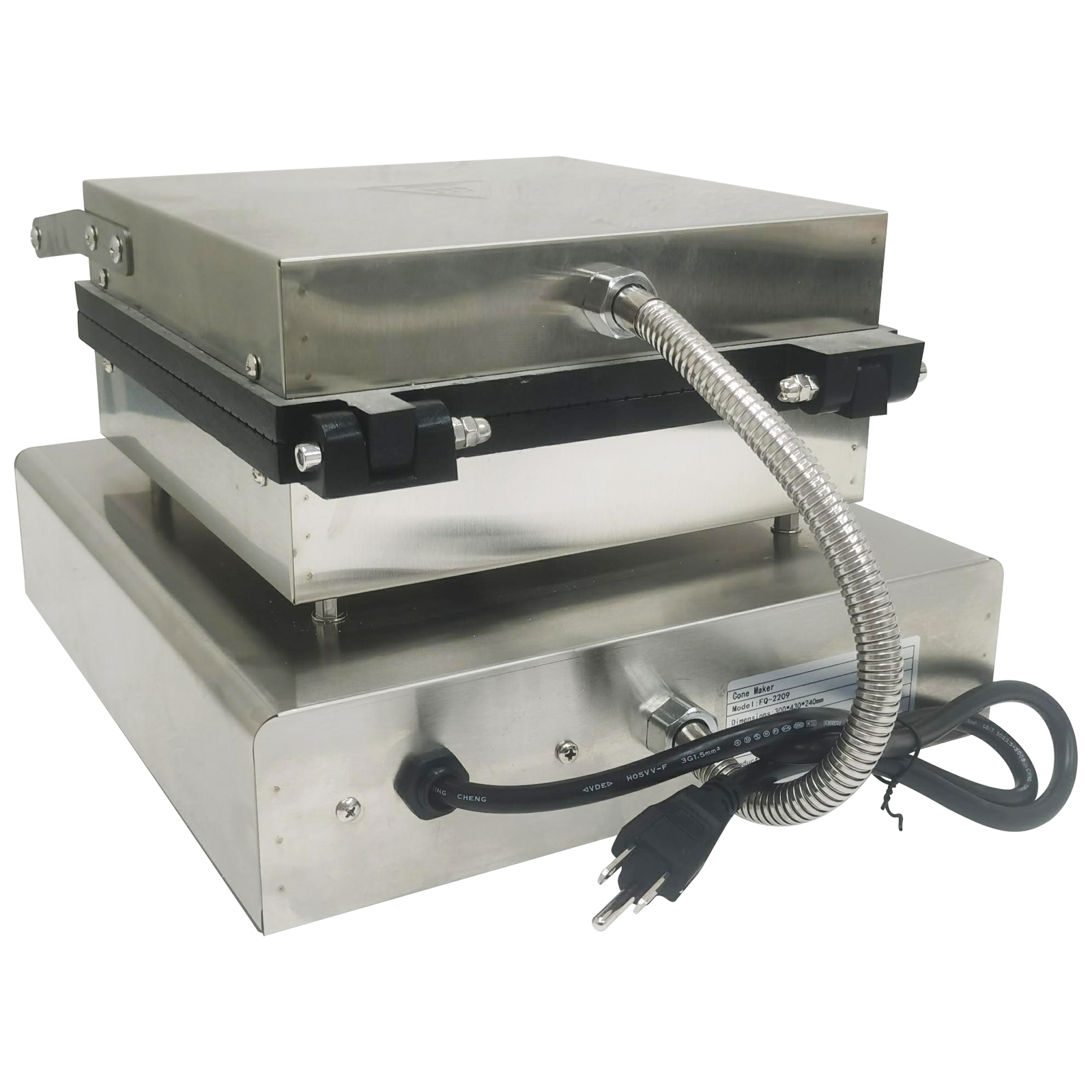 Waffle Maker Making Machine Square Single Head Ice Cream Cone Machine AC110V 1.75KW