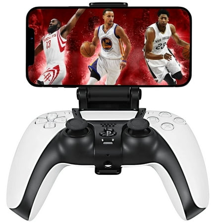 PS5 Controller Clip Mount Adjustable Handle Phone Clamp for PS5 Pro Controller Compatible with iPhone and Android 2 Pack