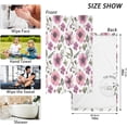 thumbnail image 3 of GZHJMY 2 Piece Fresh Pink Flower Hand Towels for Bath Decorative, Pure Cotton Guest Towels Fingertip Towels for Bathroom Spa Gym,16 x 28 inch, 3 of 7