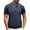 Blue, variant on Men's Waffle Breathable T-shirt Casual Knitted Short-sleeved Shirt Pure Cotton Summer Lightweight T-shirt