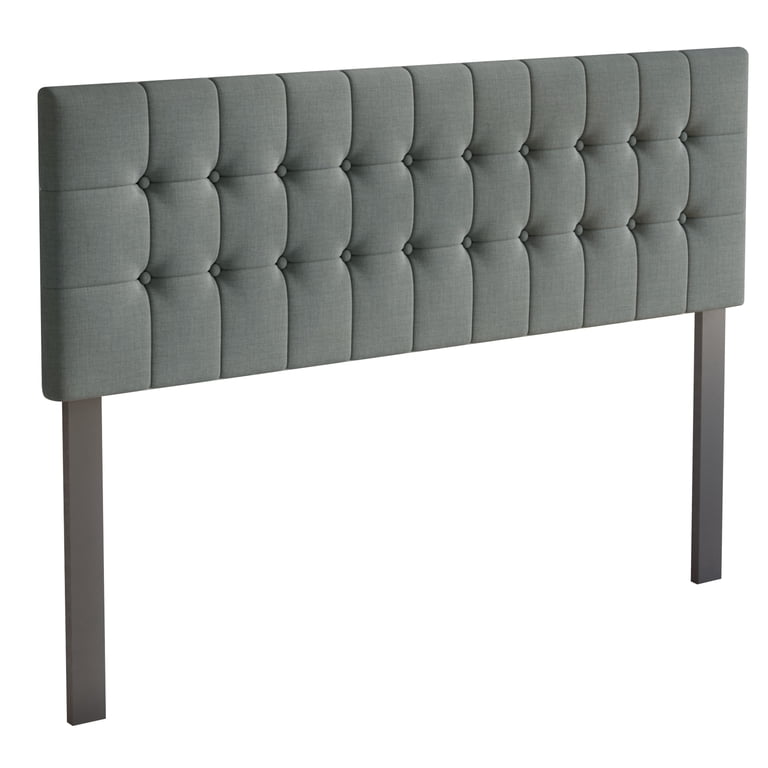 Castle Place Queen Headboard, Button Tufted Linen photo 2