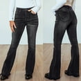 thumbnail image 2 of Vedolay Pants for Women Womens Ripped Jeans Distressed Denim Pants Black,M, 2 of 5
