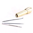 thumbnail image 2 of 1Set Sewing Repair Shoes Tools Sewing Tools Leather Craft Kit Tools(3 Needles+1 Imitation Copper Handle), 2 of 6