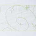 thumbnail image 2 of Efavormart 5pc x Lime Green Leaf-Motif Organza Embroidered Chair Sash for Wedding Decor Chair Bow Sash Party Decoration Supplies, 2 of 8
