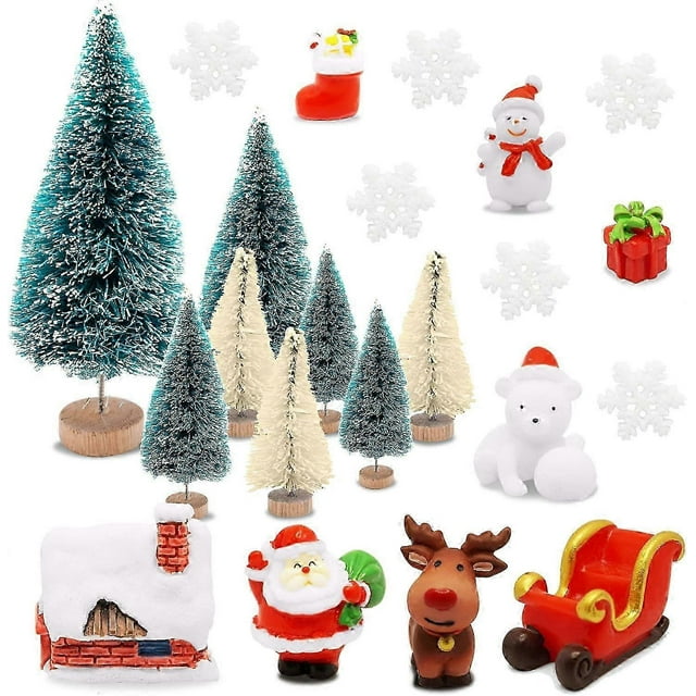 Christmas Miniature Decorations, Christmas Mini Ornaments Christmas Miniature