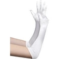 thumbnail image 3 of Mightlink 21" Long Flapper Evening Opera Satin Gloves for Women Elbow Length 1920s, 3 of 7