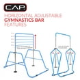 thumbnail image 4 of CAP Adjustable Height Horizontal Gymnastics Bar for Kids, Blue, 4 of 9