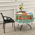 thumbnail image 7 of Dreamtimes Halloween Pumpkin Ghost Round Tablecloth 60", Waterproof Stain and Wrinkle Resistant Washable Decorative Table Covers for Kitchen Dining Tabletop Party Outdoor Picnic, 7 of 7