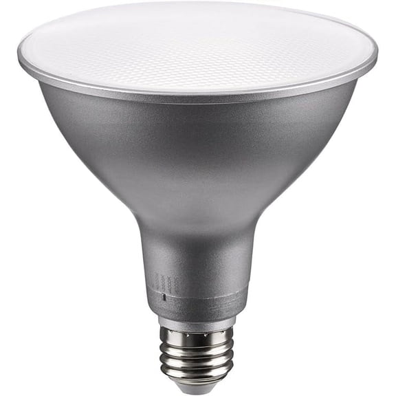 Satco 13.3 Watt PAR38 LED - Medium Base - Silver Finish - CCT Selectable - 120 Volt