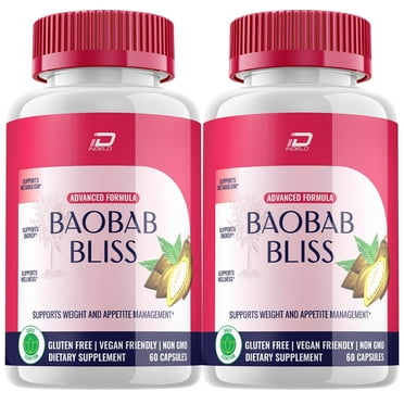 Baobab Bliss Keto Capsules - BaobabBliss Keto Pills Advanced Formula 800MG, 2 Pack, 120 Capsules