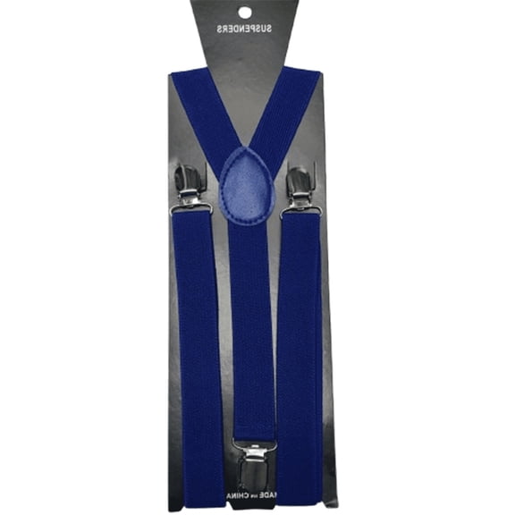 TELOLY Heavy Duty Suspenders for Men, 3-Clip Elastic Polyester Pants Straps, Adjustable