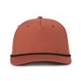 thumbnail image 2 of Outdoor Cap OC558 Recycled Solid Back w/Cord Cap-Rust-Black-Cord, 2 of 8
