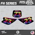 thumbnail image 4 of Kalair GFX Graphics Kit for Kawasaki KX85 UFO RESTYLE (2001-2013) Fh Series, 4 of 5
