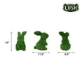 thumbnail image 6 of Lush Estate Turf Topiary Rabbit, 13", Lifelike Artificial Grass Decor, 6 of 6