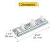 thumbnail image 2 of Manufacturer Varies Guide, Gray, 1 1/2 in W, 4 5/8 in L, PK4 8-209-4G, 2 of 5